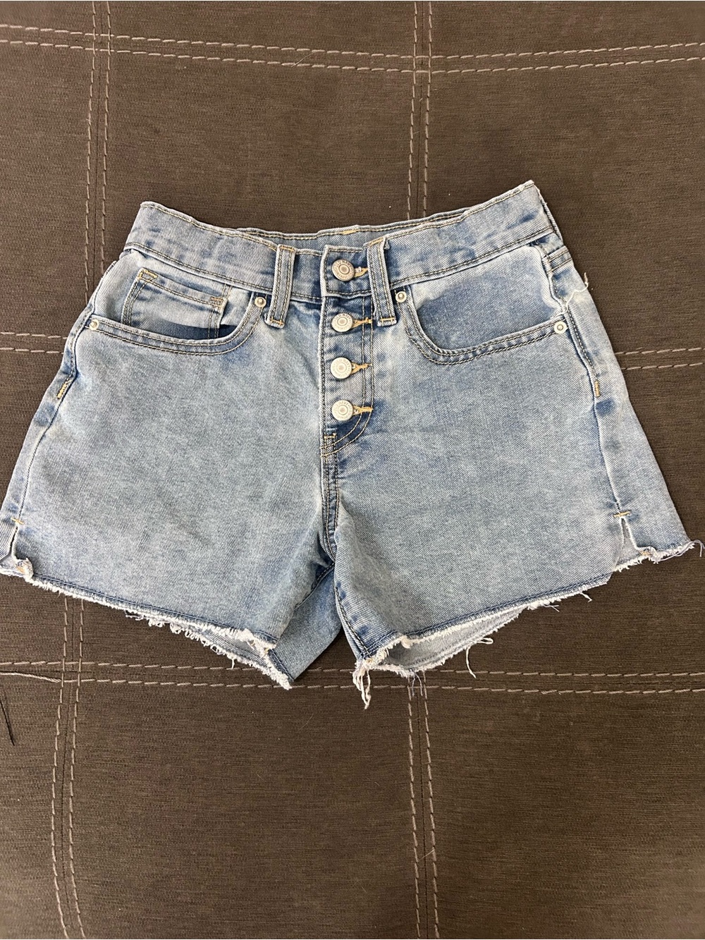 Old Navy Light Blue Button-Fly Denim Shorts